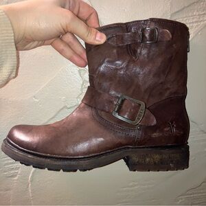 Frye Women’s Leather Boots with Wool lining.